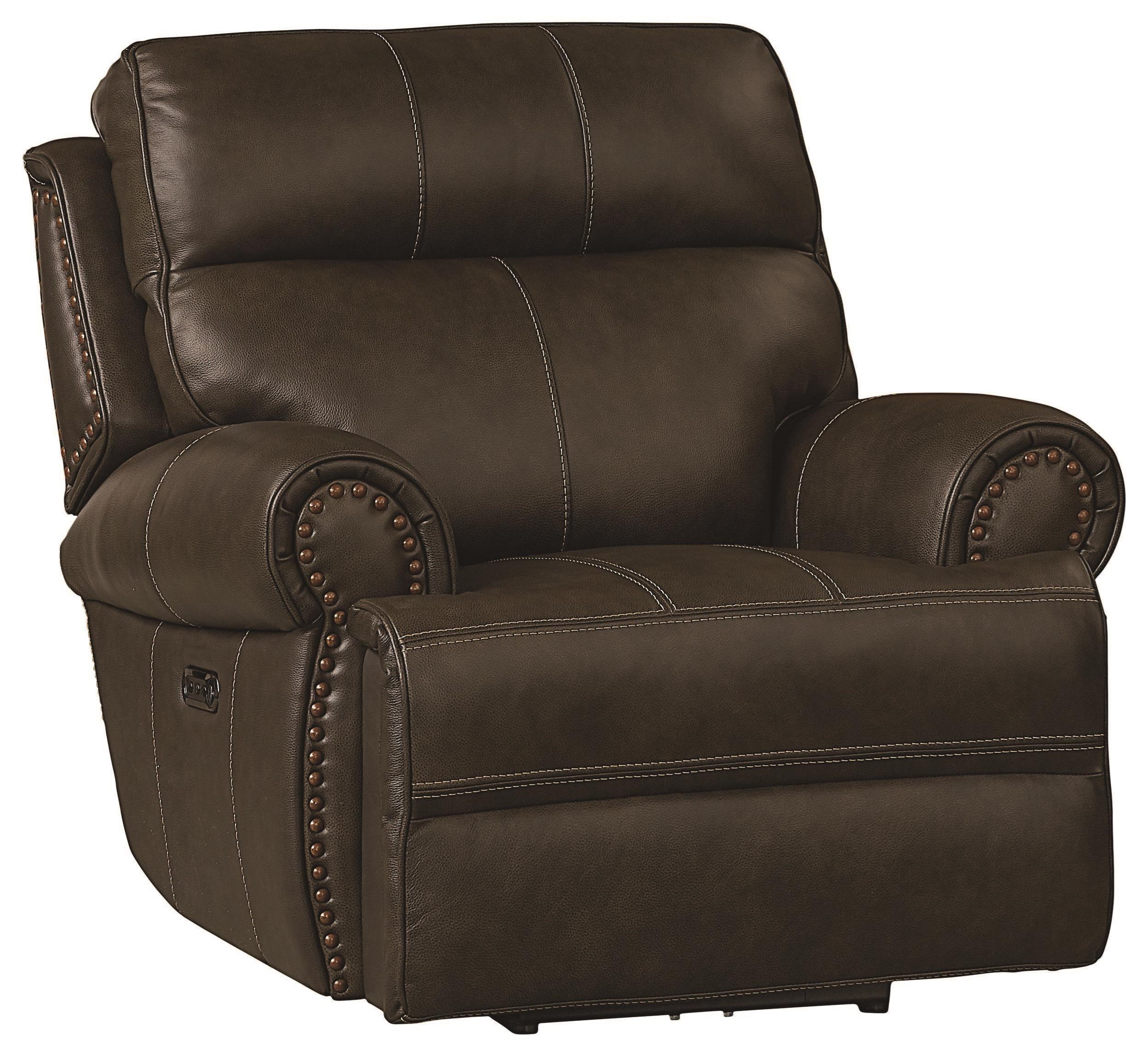 Bassett leather chair and ottoman sale